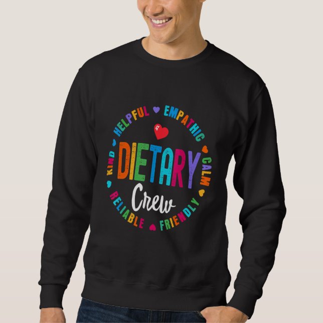 Sudadera Dietary Crew Appreciation Week healthcare Dietitia (Anverso)