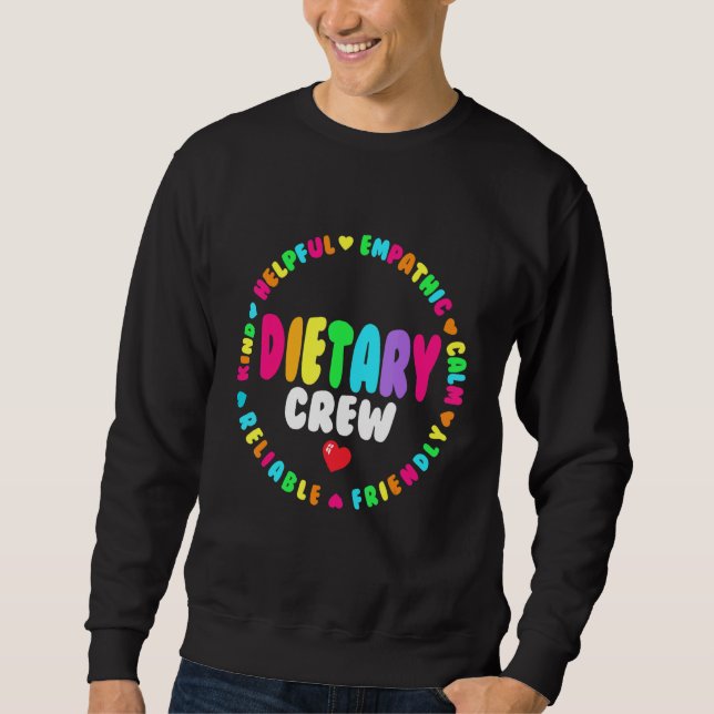 Sudadera Dietary Crew Appreciation Week healthcare Dietitia (Anverso)
