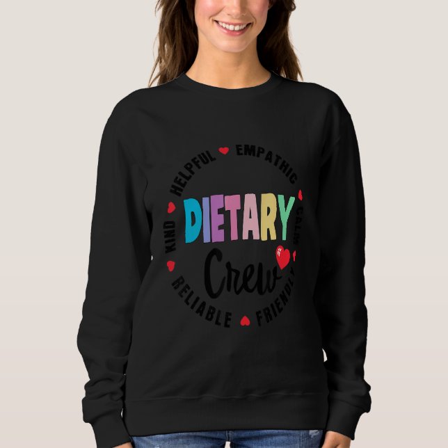 Sudadera Dietary Crew Appreciation Week healthcare Dietitia (Anverso)