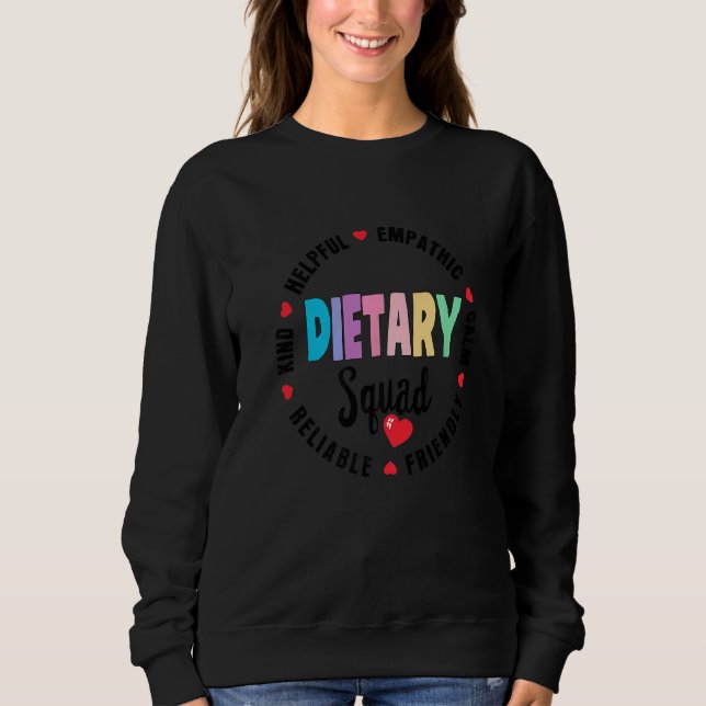 Sudadera Dietary SQUAD Appreciation Week healthcare Dietiti (Anverso)