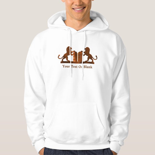 Sudadera Diez mandamientos y leones (Anverso)