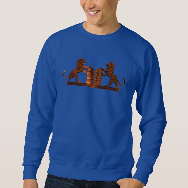 Sudadera Diez mandamientos y leones (Anverso)