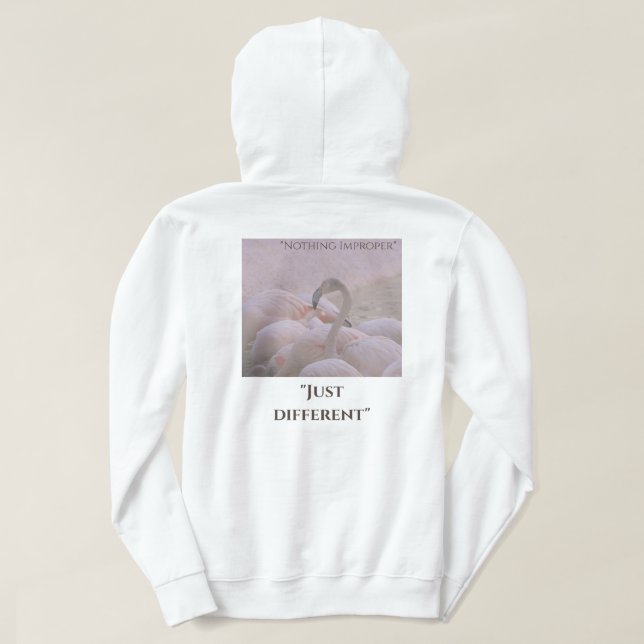 Sudadera Diferente no está mal (Reverso del diseño)