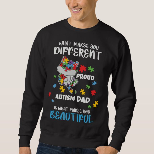 Sudadera Different Is What Make You Beautiful Proud Autism  (Anverso)