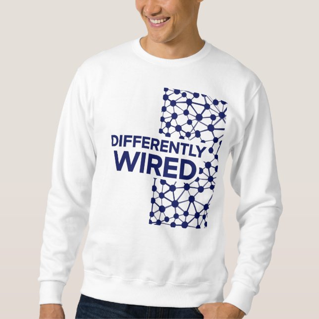 Sudadera Differently Wired – Autism Awareness Month Blue (Anverso)
