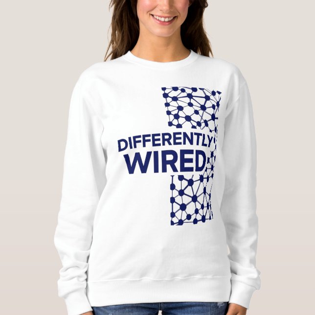 Sudadera Differently Wired – Autism Awareness Month Blue (Anverso)
