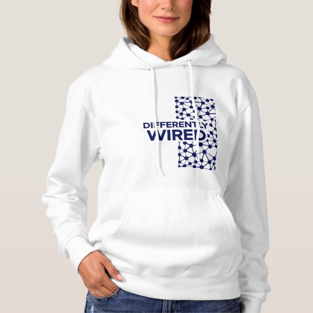 Sudadera Differently Wired – Autism Awareness Month Blue (Anverso)