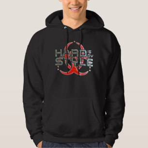 Sudadera Difícil es mi estilo   géneros de música hardcore 