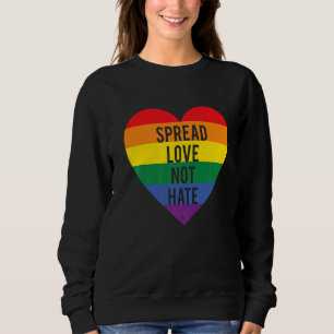 Sudadera Difundir amor no odio Lgbt Orgullo Gay Gay Bisexua