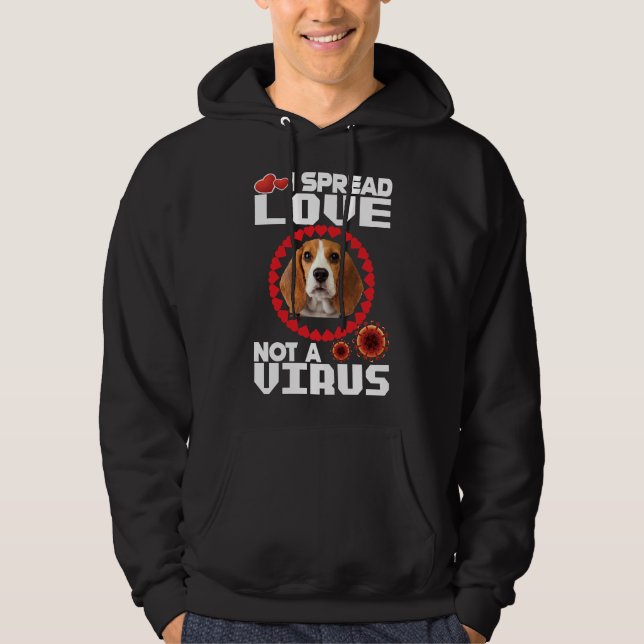 Sudadera Difundo El Amor No Un Virus Para El Perro Chihuahu (Anverso)