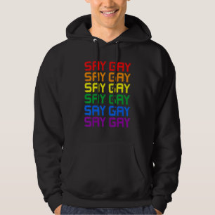Sudadera Digamos Gay Lgbt Orgullo Lgbt Lesbiana Gay Trans S