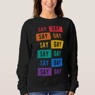 Sudadera Digamos que la bandera del vinatra gay arrasa con 