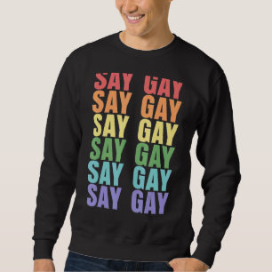 Sudadera Digamos que la protesta LGBT no es gay