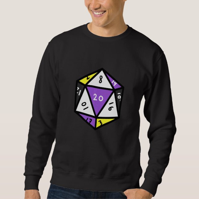 Sudadera Dígitos de Orgullo no binario (Anverso)