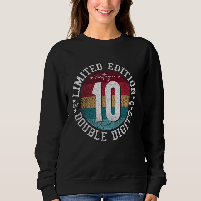 Sudadera Dígitos dobles oficiales 10 años de edad G (Anverso)