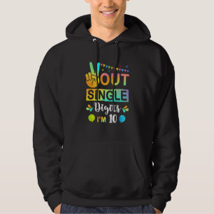 Sudadera Dígitos únicos de Peace Out Im 10 niños