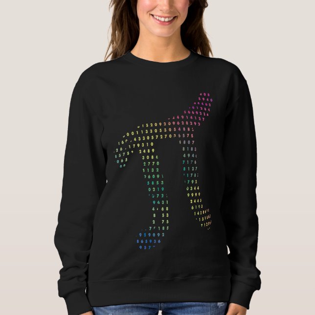 Sudadera Digits Of Pi In Source Code Numbers Pi Day 3 14159 (Anverso)