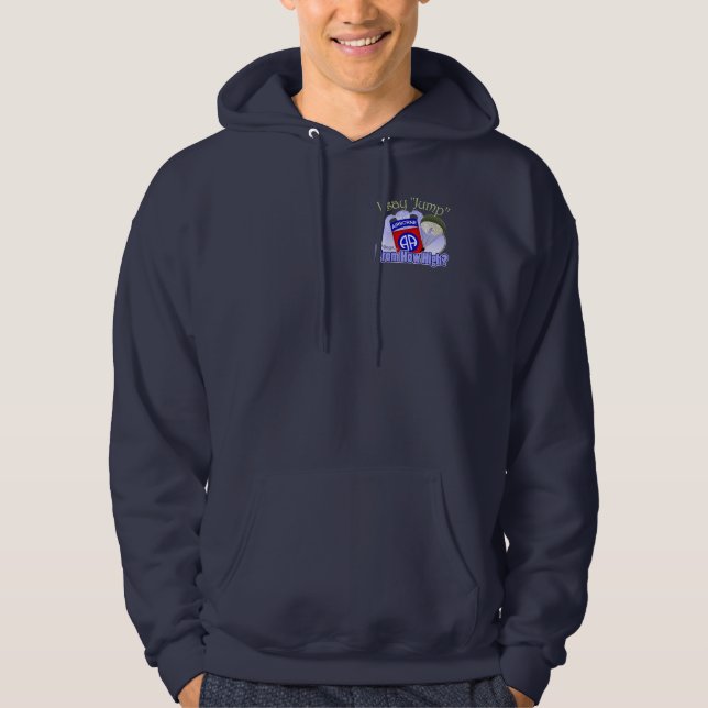 Sudadera Digo el salto [82.os aerotransportados] (Anverso)