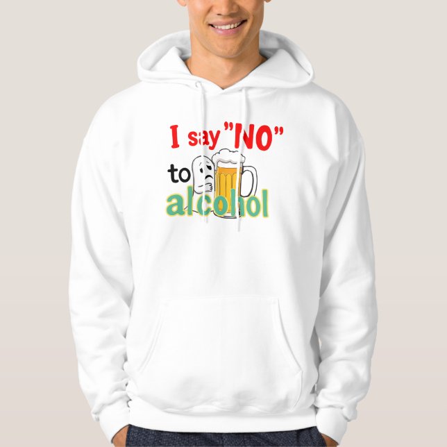Sudadera Digo "NO" al alcohol (Anverso)