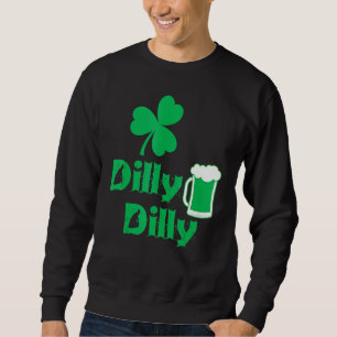 Sudadera Dilly Hoja de Trébol Suerte Irlandés Día de San Pa