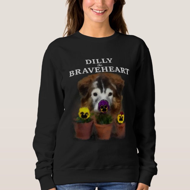 Sudadera Dilly the Braveheart Blind Rescue Dog Friend of th (Anverso)
