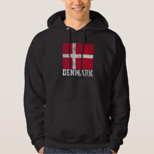 Sudadera Dinamarca Bandera Orgullo Nacional Raíces Familia