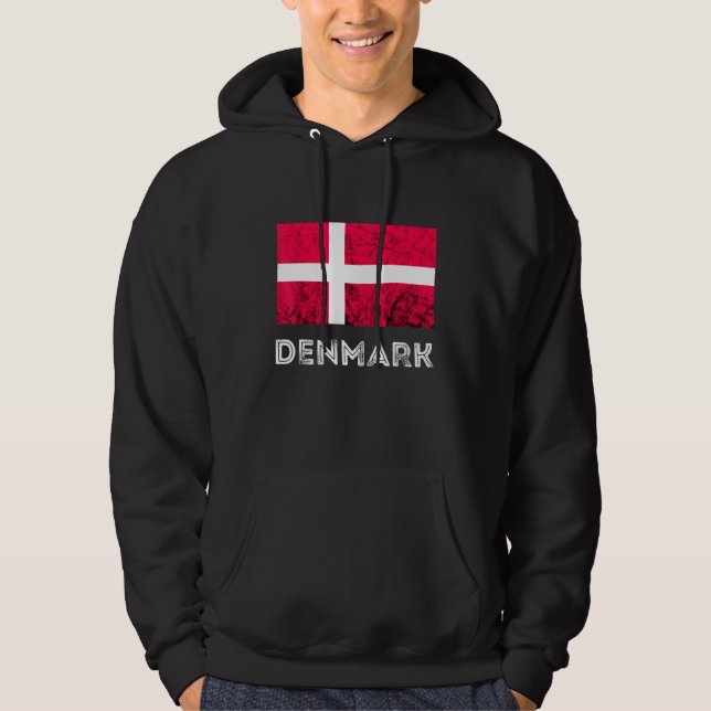 Sudadera Dinamarca Dannebrog Bandera danesa Dansk Roots Dan (Anverso)