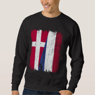 Sudadera Dinamarca Patrimonio holandés de media bandera