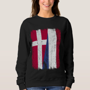 Sudadera Dinamarca Patrimonio holandés de media bandera