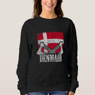 Sudadera Dinamarca Retro Escandinavo Danés
