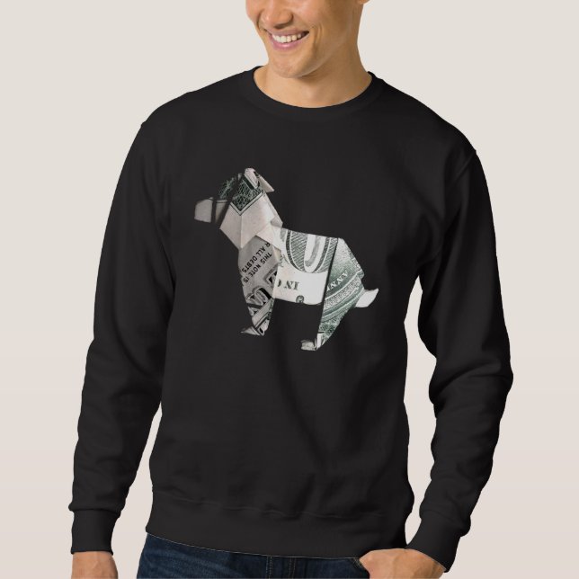 Sudadera Dinero del perro Dinero Origami Cash (Anverso)
