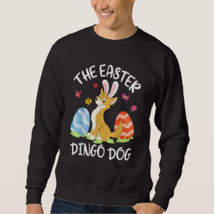 Sudadera Dingo Dog Bunny Bailando Huevos Feliz Pascua