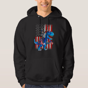 Sudadera Dino Abraham Lincoln 4 De Julio Boys American Fla