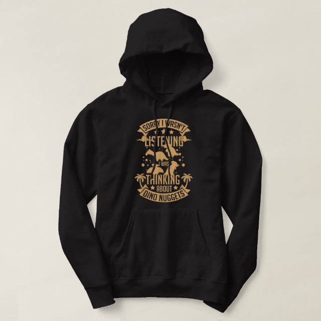 Sudadera Dino Chicken Nugget Dinosaur Nugs Veggie Funny (Diseño del anverso)