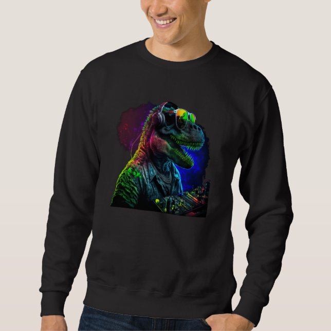 Sudadera Dino Dinosaur Rex DJ (Anverso)
