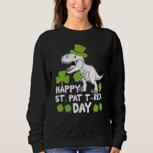 Sudadera Dino Happy St Pat Trex Day Dinosaur St Patri