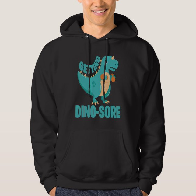 Sudadera Dino Sore Muscle Soreness Dinosaur Fitness (Anverso)