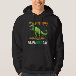 Sudadera Dino St Patricks Day Divertidos niños pequeños C