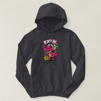 Sudadera Dino T-Rex Rockeador – Amante de la Música Diverti
