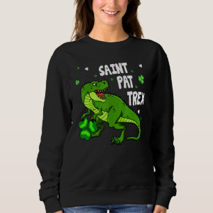 Sudadera Dinosarus Saint Pax Trex Feliz Día de San Patricio