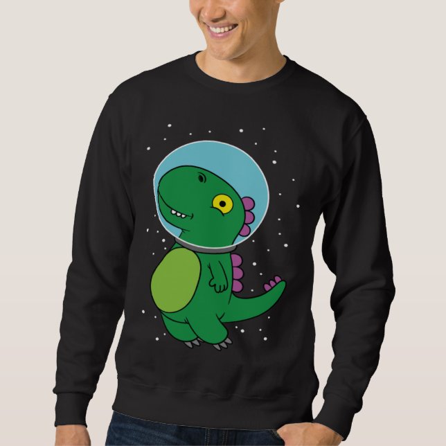 Sudadera Dinosaur astronaut children's gift for space fans (Anverso)