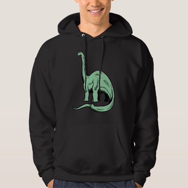 Sudadera Dinosaur Brontosaurus Cute Prehistoric Foot Dino f (Anverso)