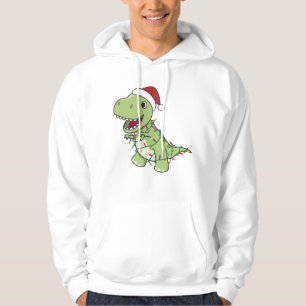 Sudadera Dinosaur Christmas Snow Winter T-Rex Dino