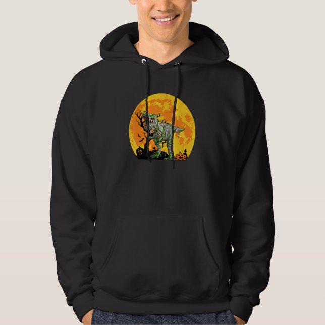 Sudadera Dinosaur Halloween Mummy Saurus Rex Quote Pumpkin (Anverso)