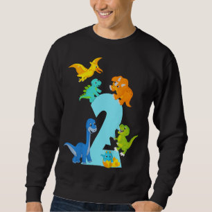 Sudadera Dinosaur juguetes de 2 años Dino Slogan 2º cumplea