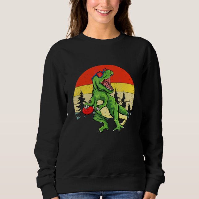 Sudadera Dinosaur Rex Carrito de Golf con Disco Frisbee Niñ (Anverso)