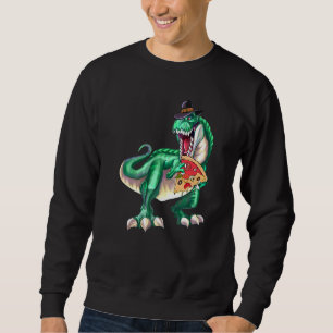Sudadera Dinosaur Rex Sombrero Peregrino Pizza Día de Acció