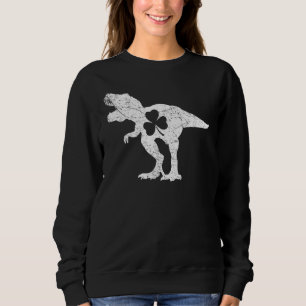 Sudadera Dinosaur Rex St Patricks Day Shamrock Adultos B