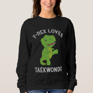 Sudadera Dinosaur T-Rex ama las divertidas artes marciales