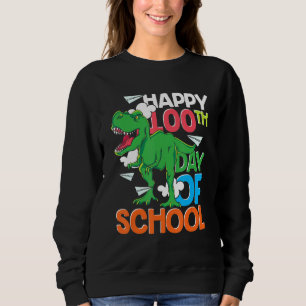 Sudadera Dinosaur T Rex Profesor Estudiante Feliz 100º Día